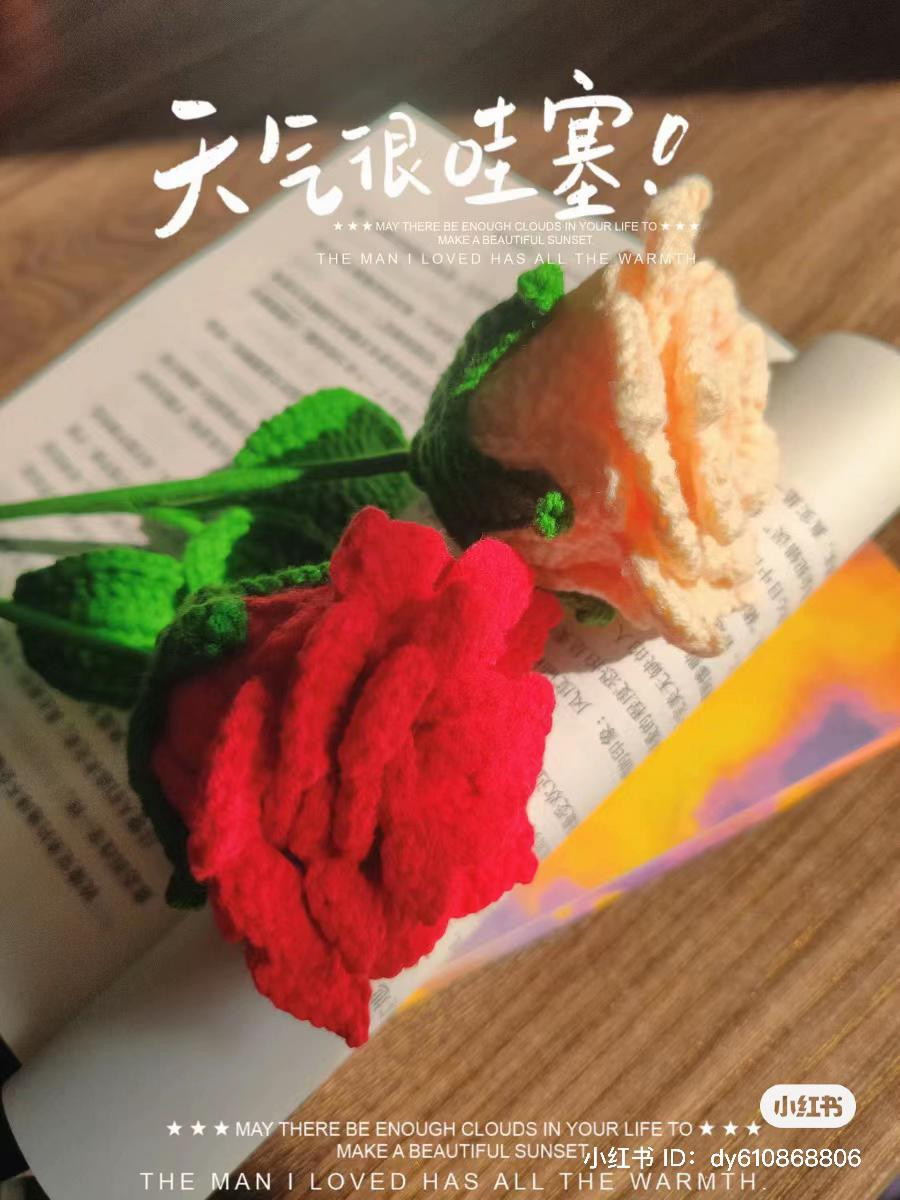 Crochet Rose Flower Pattern Tutorial Chart