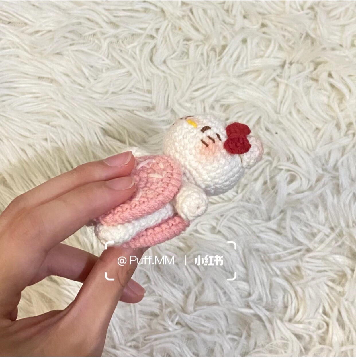 Crochet Sandwich Cookie Kitty Doll Pattern Tutorial