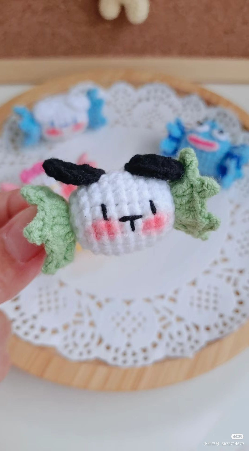 Crochet Sanrio Candy Hair Clip Tutorial Pattern