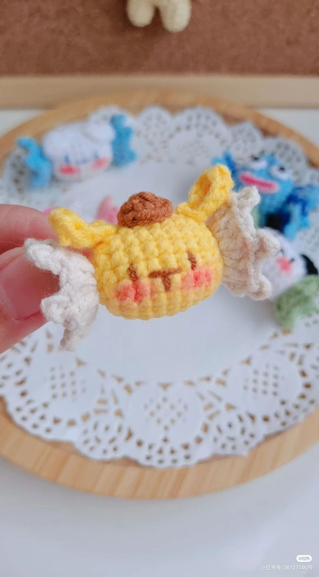 Crochet Sanrio Candy Hair Clip Tutorial Pattern