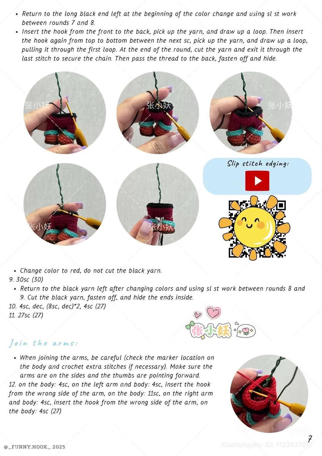 Crochet Santa Claus Doll Pattern Tutorial with Video Guide