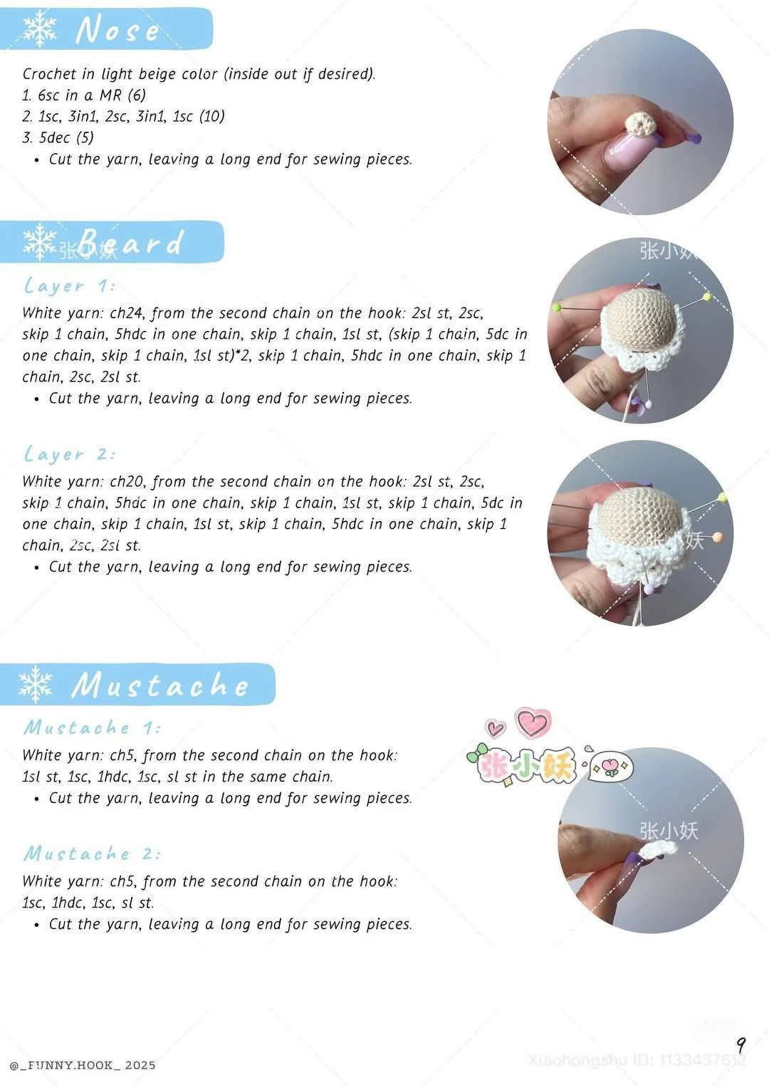 Crochet Santa Claus Doll Pattern Tutorial with Video Guide