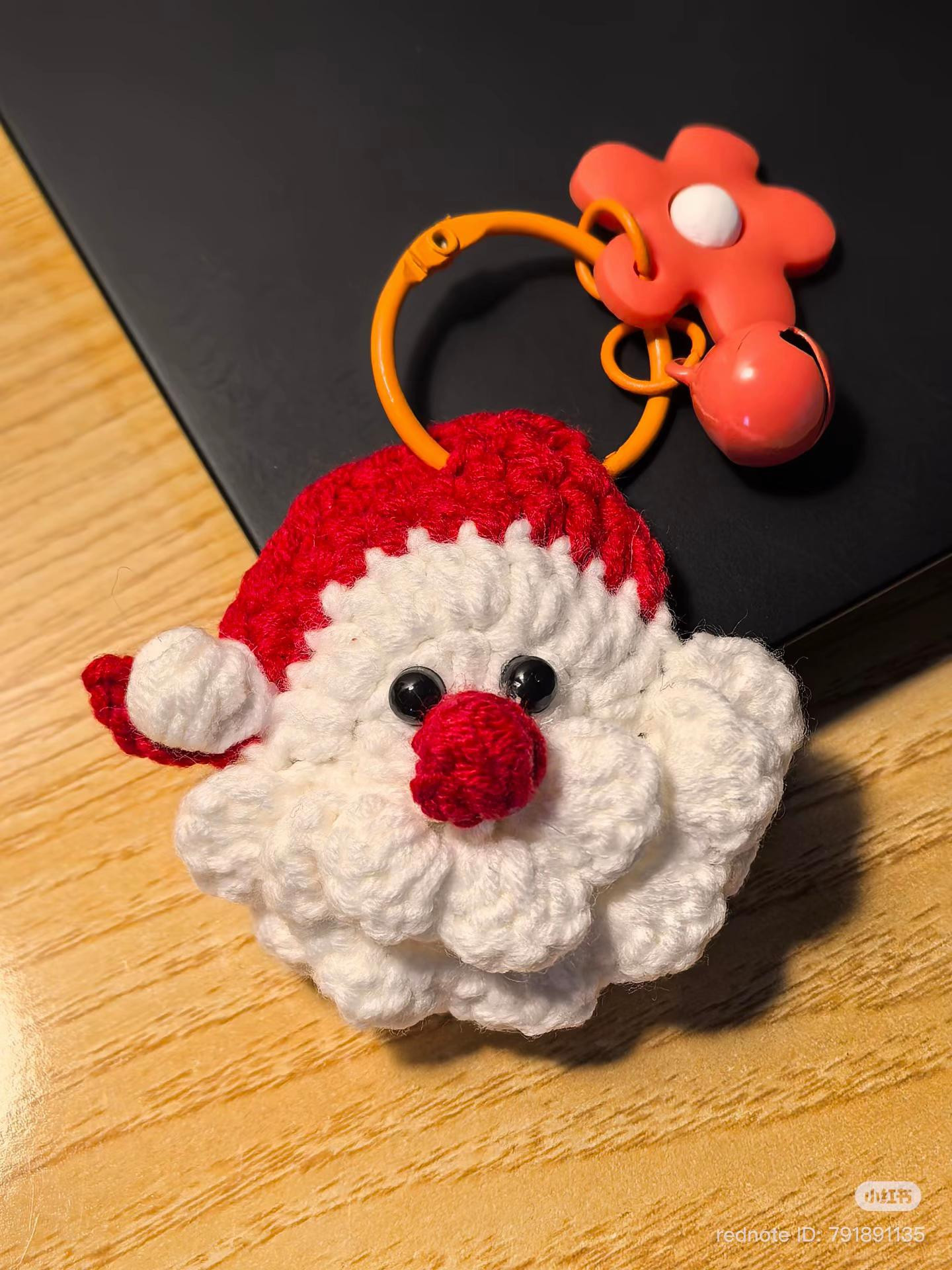Crochet Santa Claus Keychain Tutorial Chart