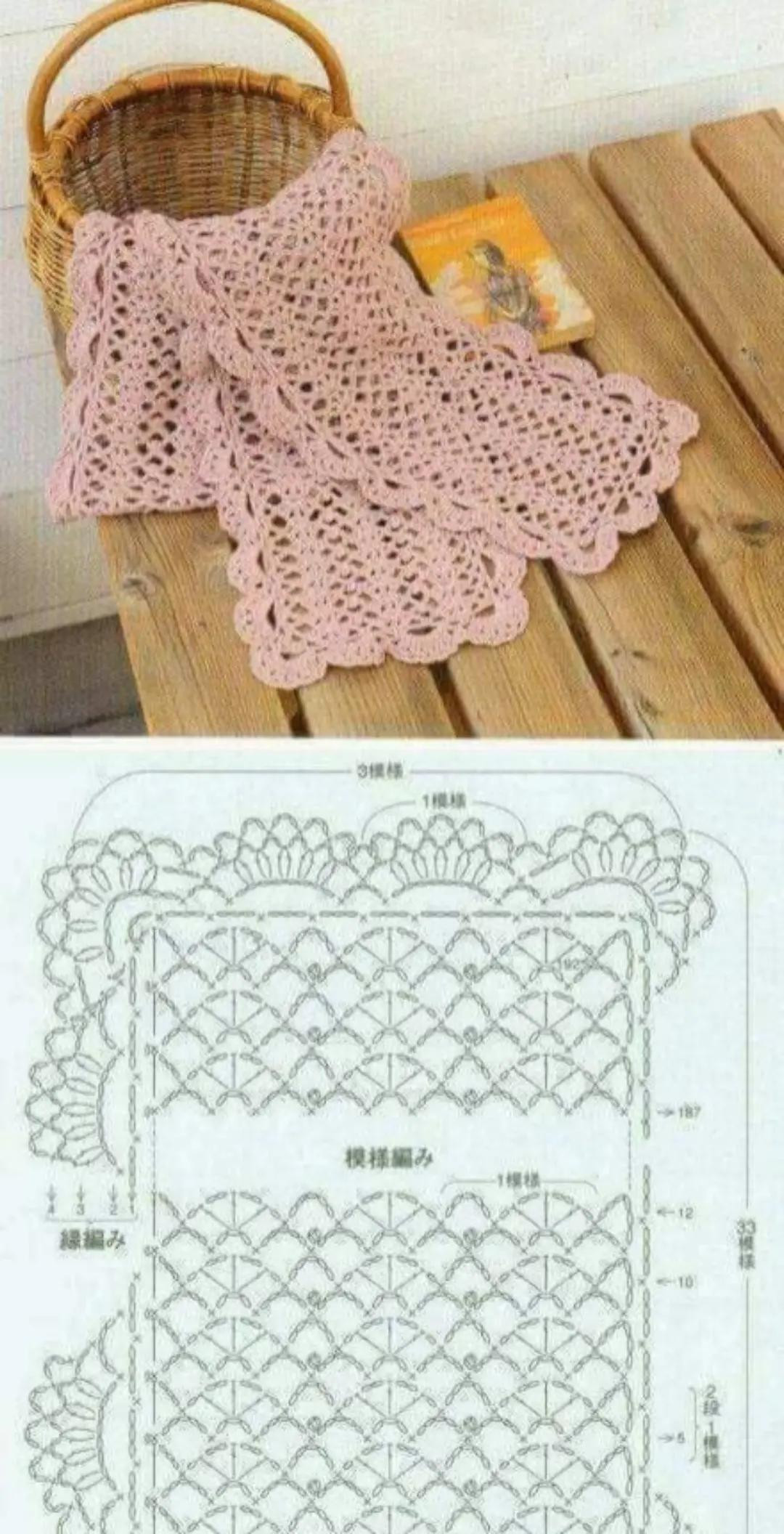 Crochet Shawl Patterns Collection: Purple Poncho, Pink Scarf, Black Flower Lace, Cream Fringe, and Grey Leaf Designs