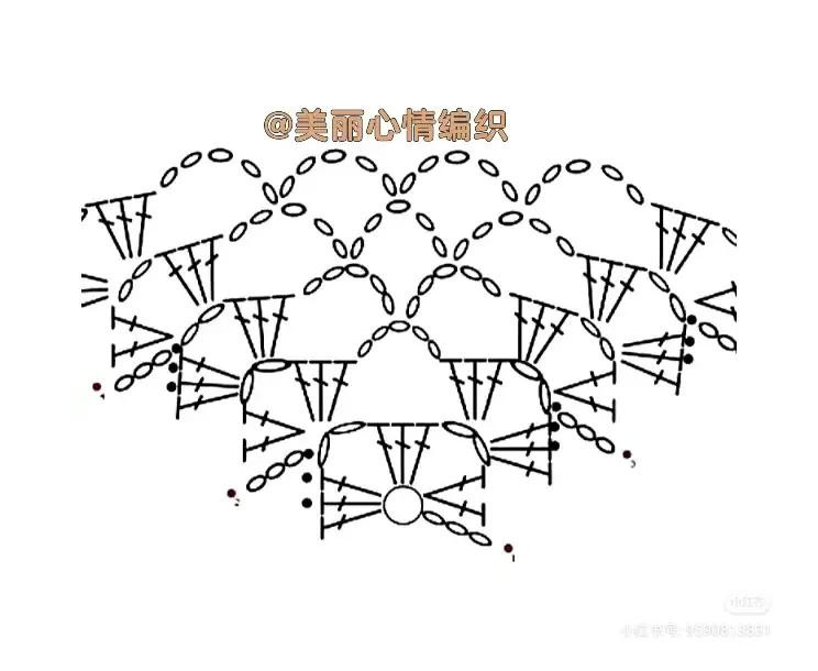 Crochet Shawl Tutorial with Pattern Chart and Stitch Guide