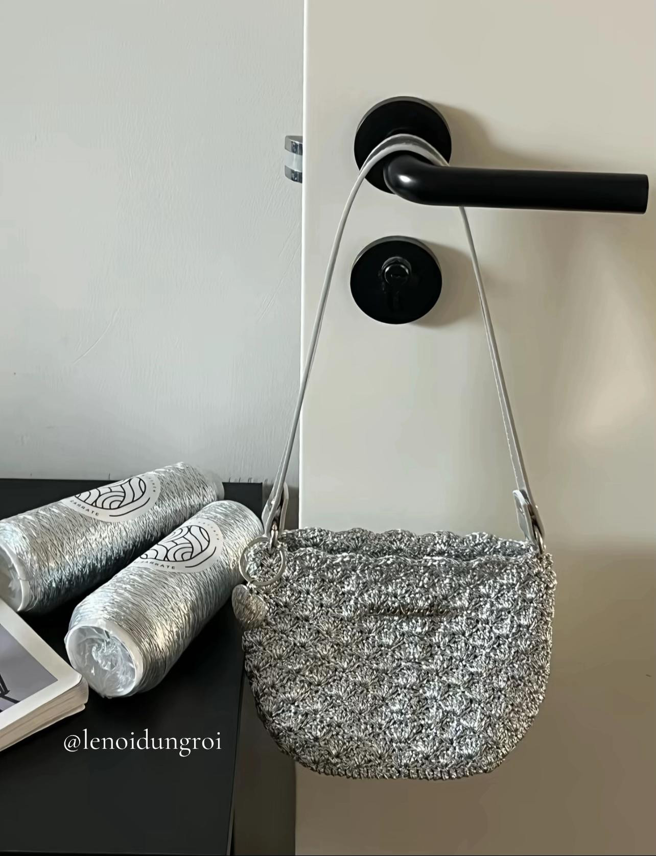 Crochet Silver Shell Stitch Bag Pattern Tutorial