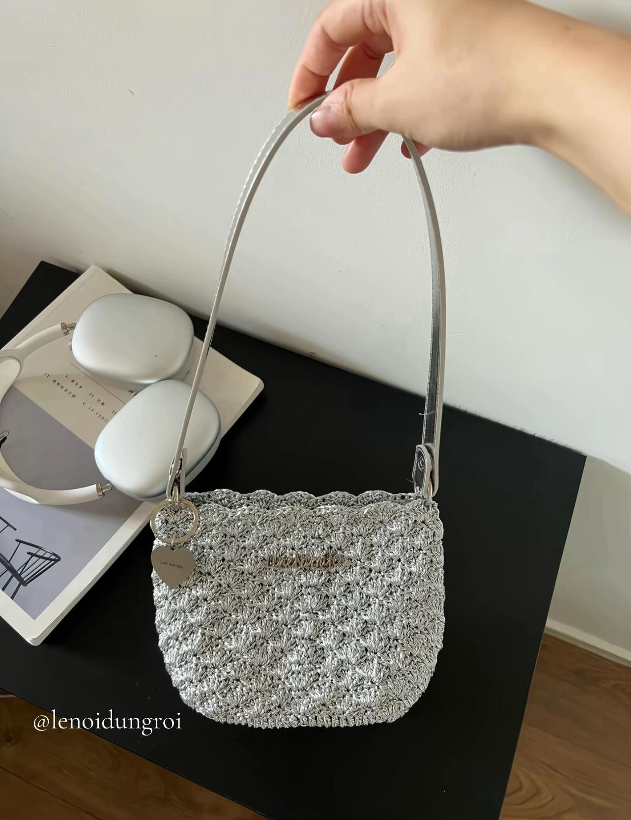 Crochet Silver Shell Stitch Bag Pattern Tutorial