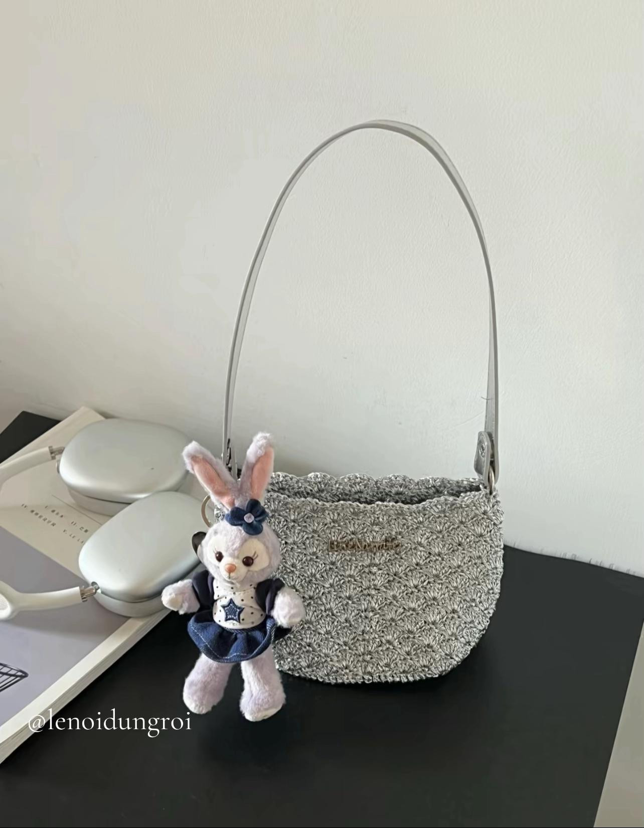 Crochet Silver Shell Stitch Bag Pattern Tutorial