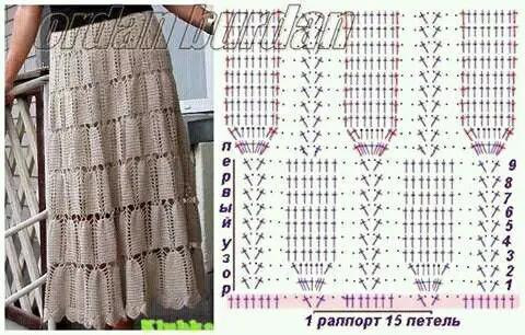 Crochet Skirt Patterns: Long Maxi and Short Mini with Detailed Charts