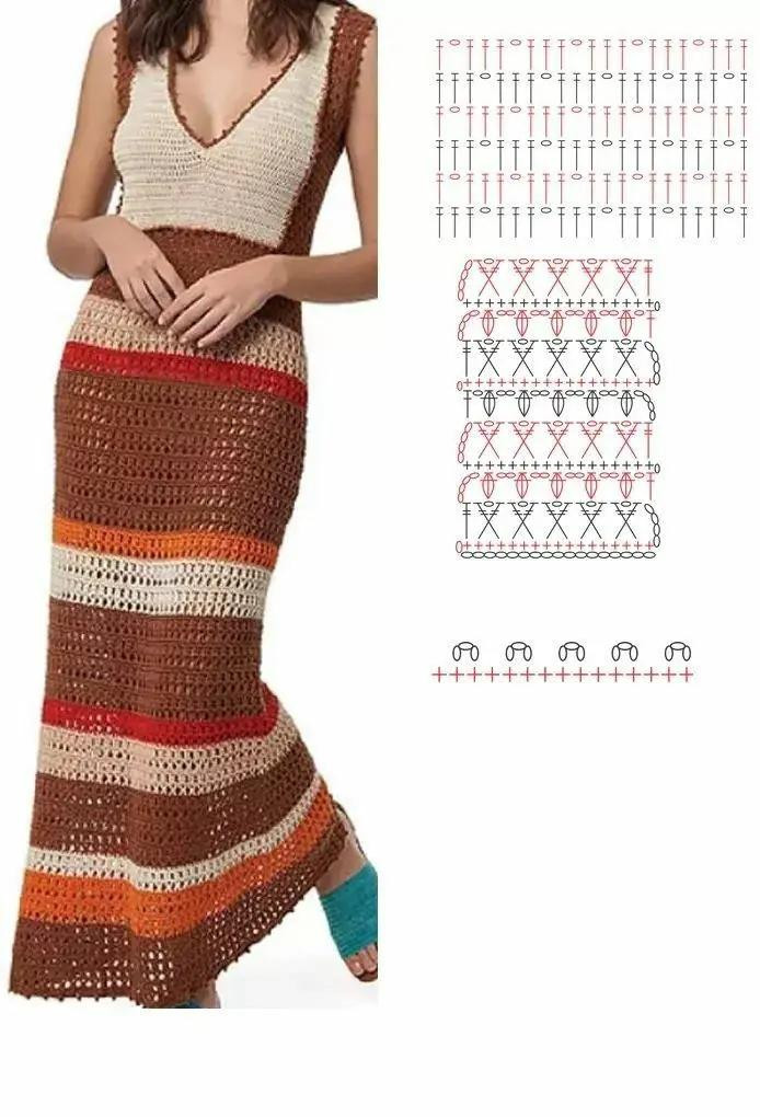 Crochet Skirt Patterns: Long Maxi and Short Mini with Detailed Charts