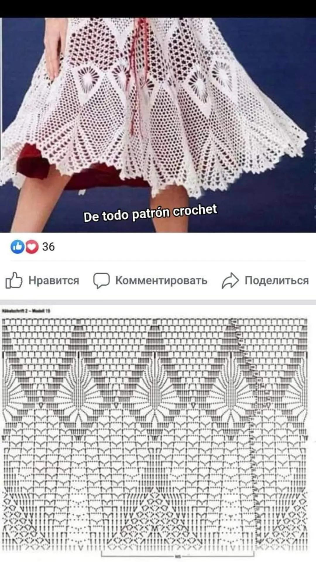 Crochet Skirt Patterns with Charts: White Lace, Fan Stitch, and Pineapple Motifs