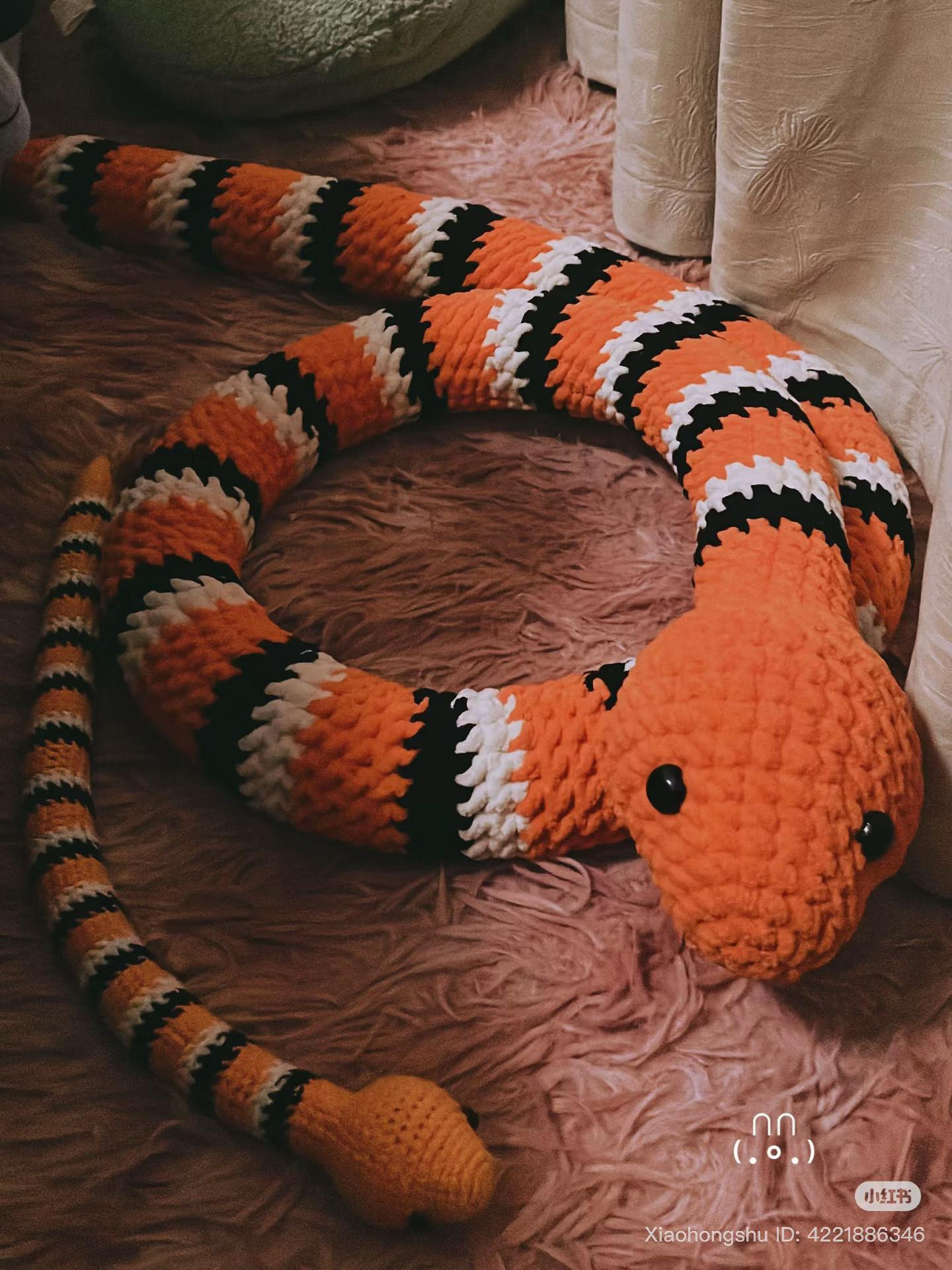 Crochet Snake Amigurumi Pattern with Free Chart