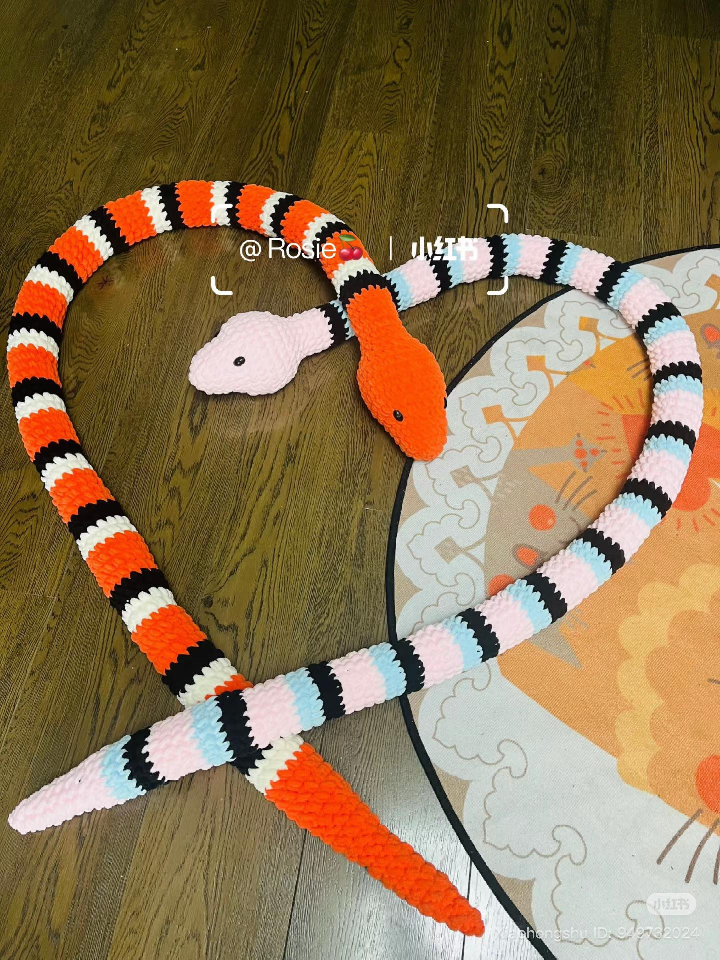 Crochet Snake Amigurumi Pattern with Free Chart