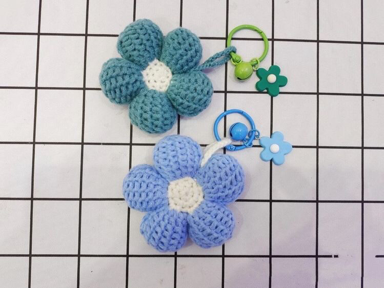 Crochet Soft Flower Pattern with Cute Dog and Kitty Faces