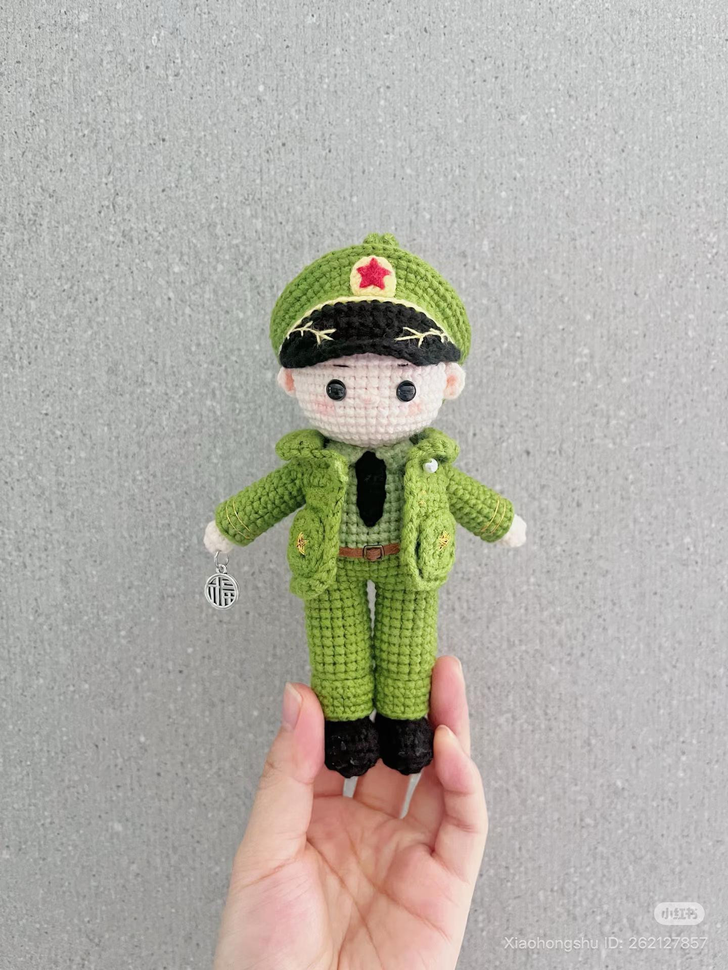 Crochet Soldier Doll Pattern Chart with Instructions