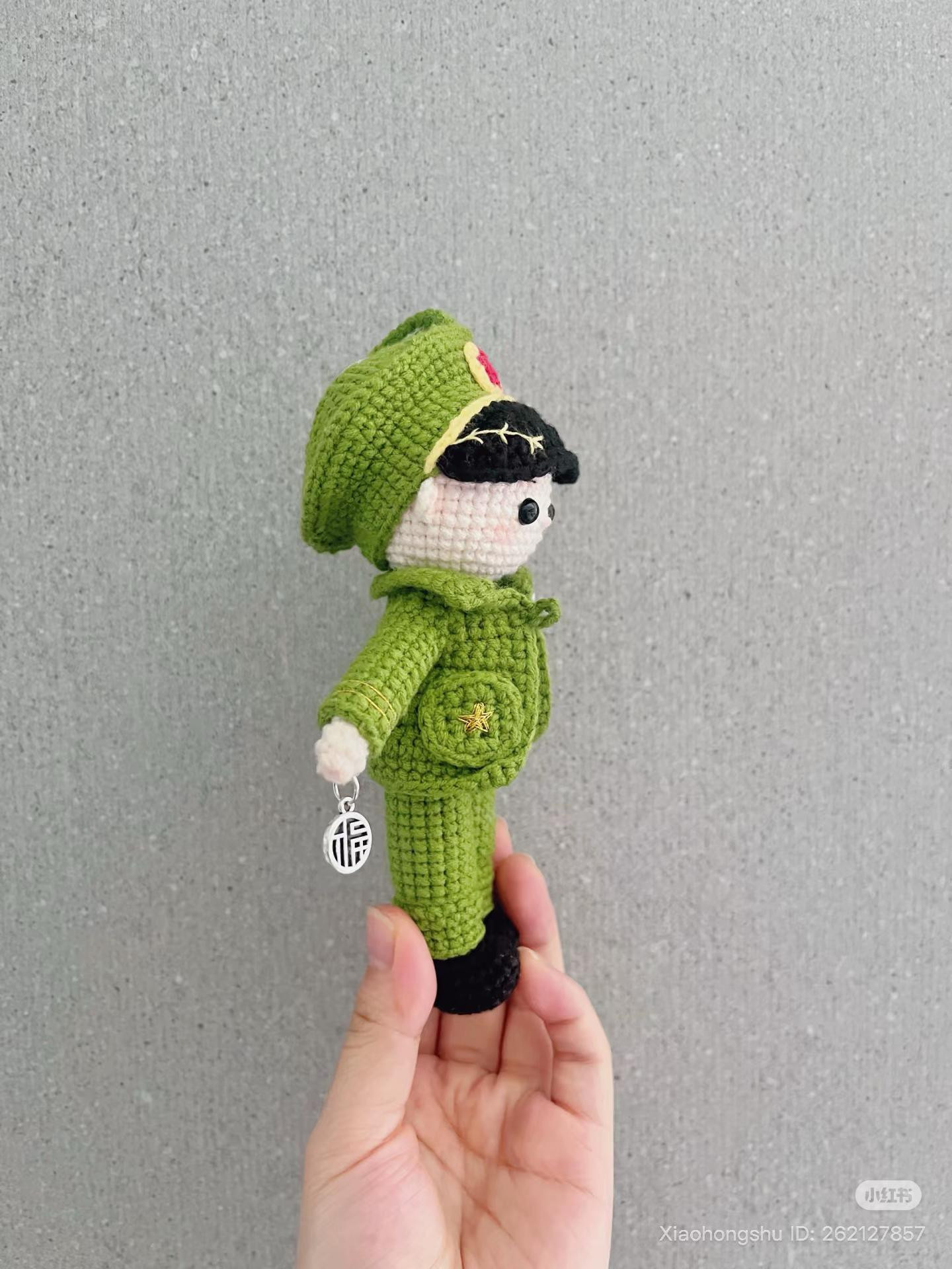 Crochet Soldier Doll Pattern Chart with Instructions