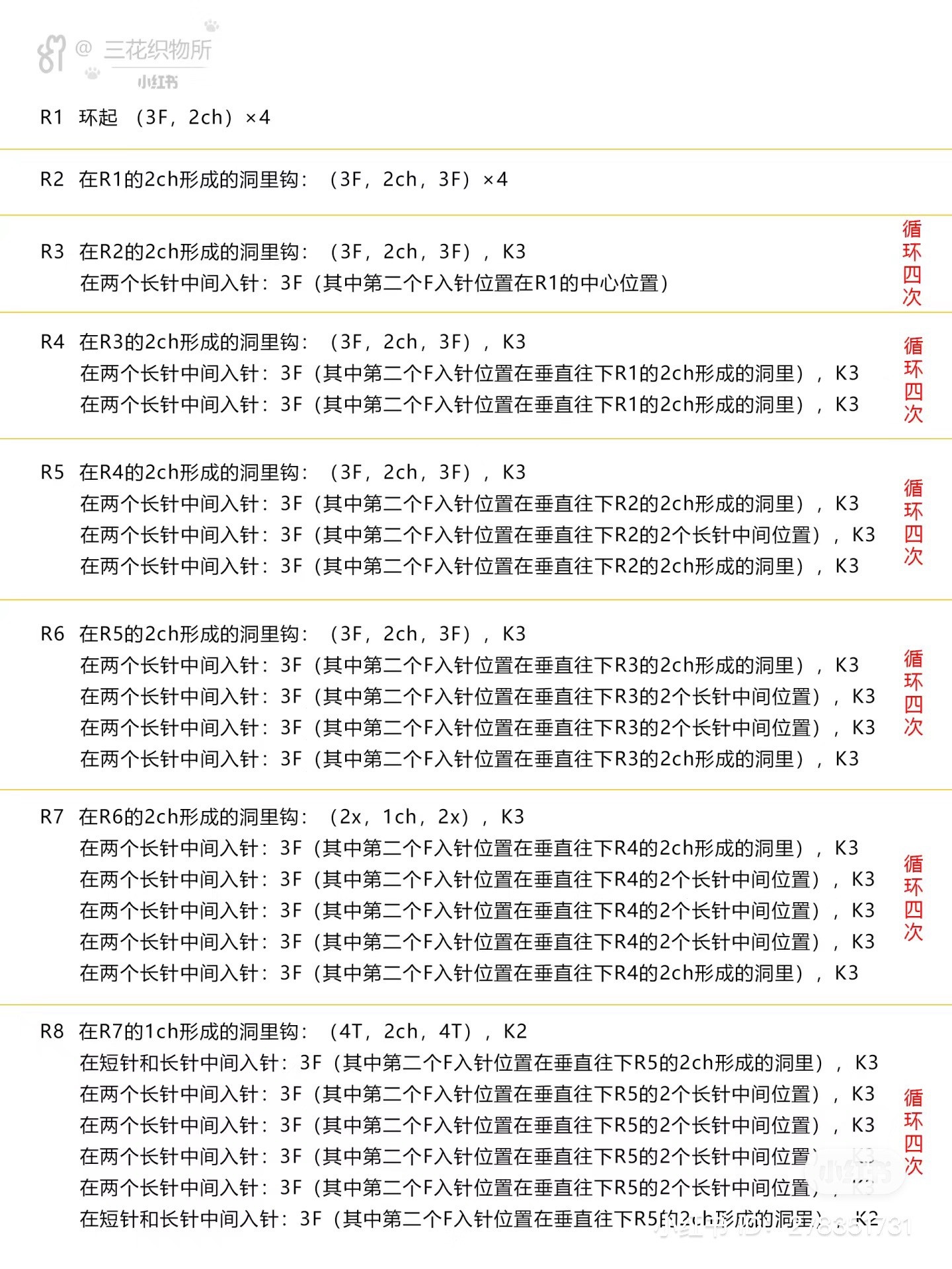 Crochet Square Chart Pattern with Green and Purple Yarn