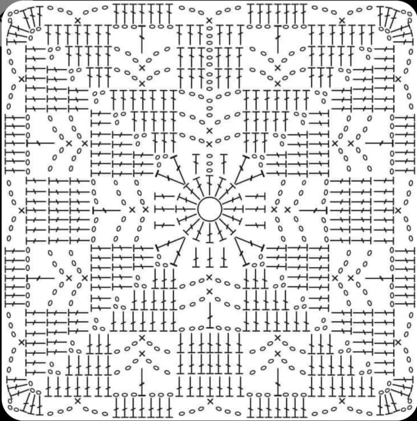 Crochet Square Motif Patterns for Baby Blankets and Tablecloths