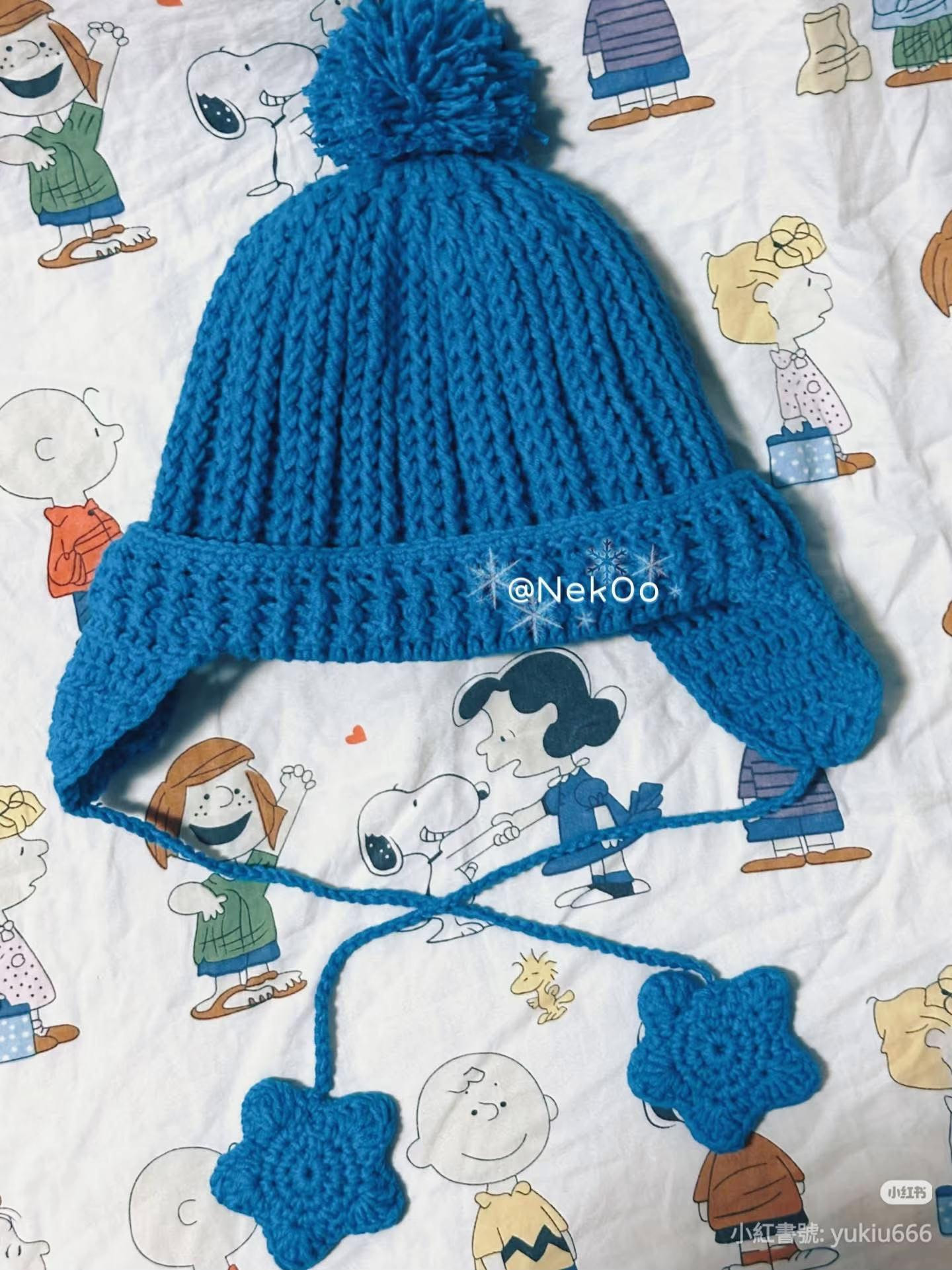 Crochet Star Earflap Hat Pattern