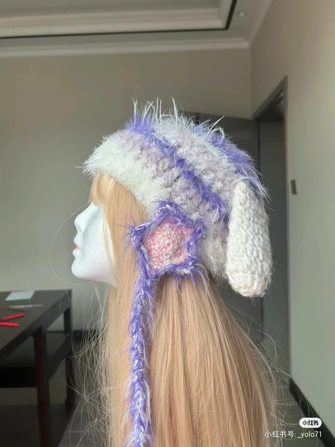 Crochet Star Earmuff Puppy Hat Pattern