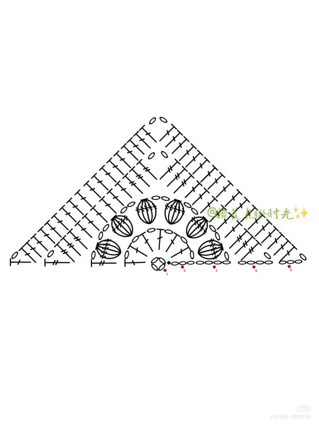 Crochet Strawberry and Flower Granny Square Flat Charts with Yarn Colors