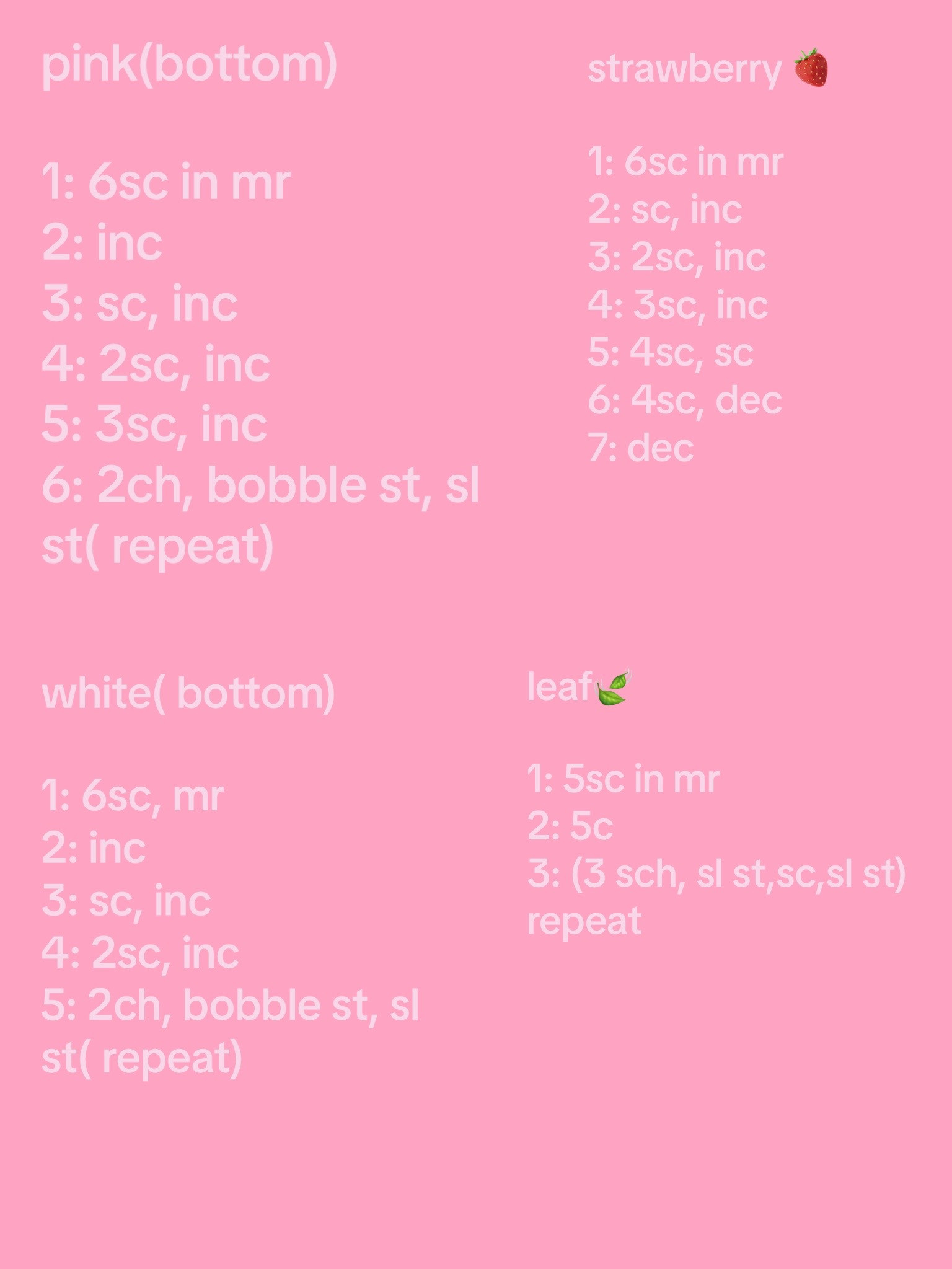 Crochet Strawberry Cake Amigurumi Pattern Tutorial