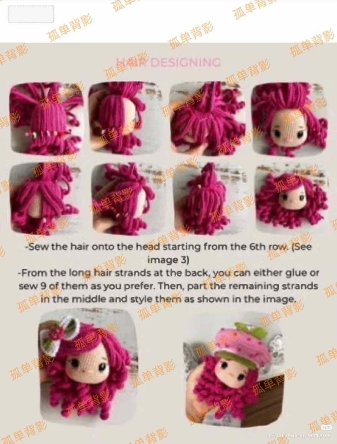 Crochet Strawberry Girl Doll Amigurumi Pattern Tutorial