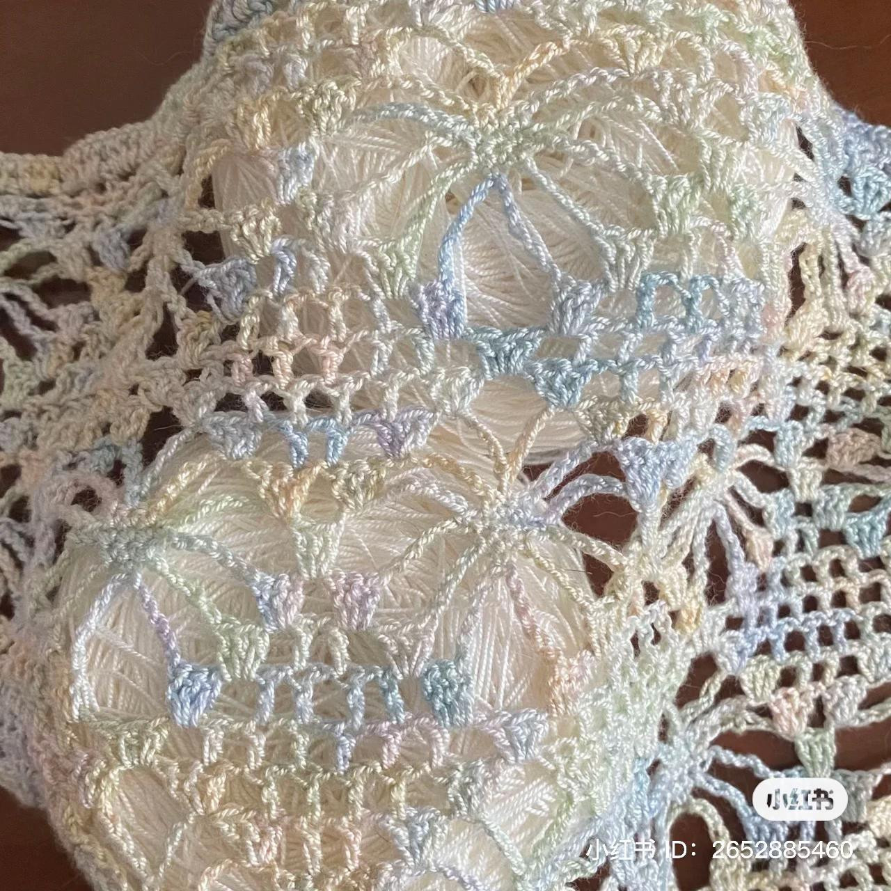 Crochet Strawberry Triangle Shawl Pattern Chart