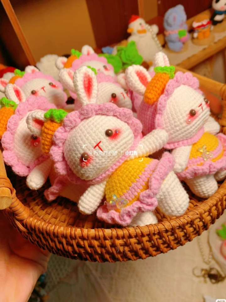 Crochet Sugar Bean Rabbit Doll Pattern Tutorial