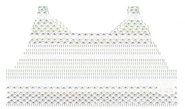 Crochet Summer Vest and Yellow Skirt Flat Charts with Stitch Key