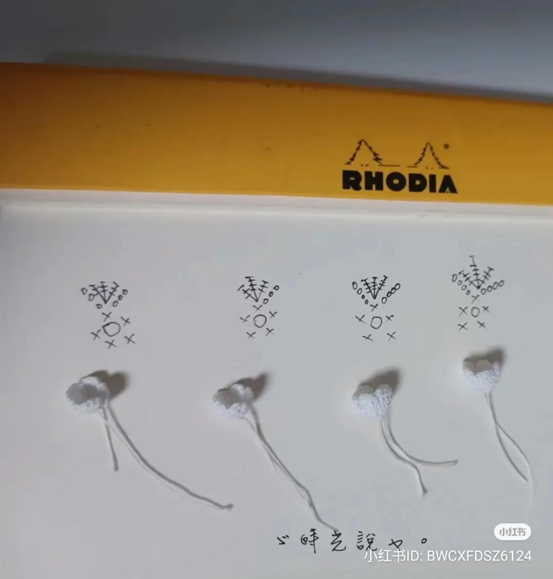 Crochet Sun Hat and Flower Earrings Pattern Chart