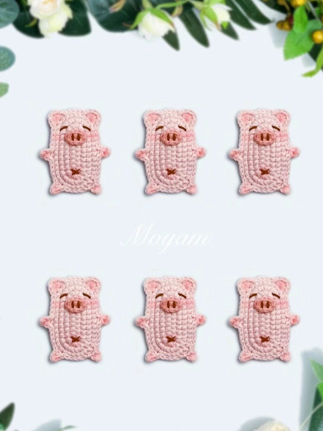 Crochet Sunflower and Tulip Hair Clip Charts