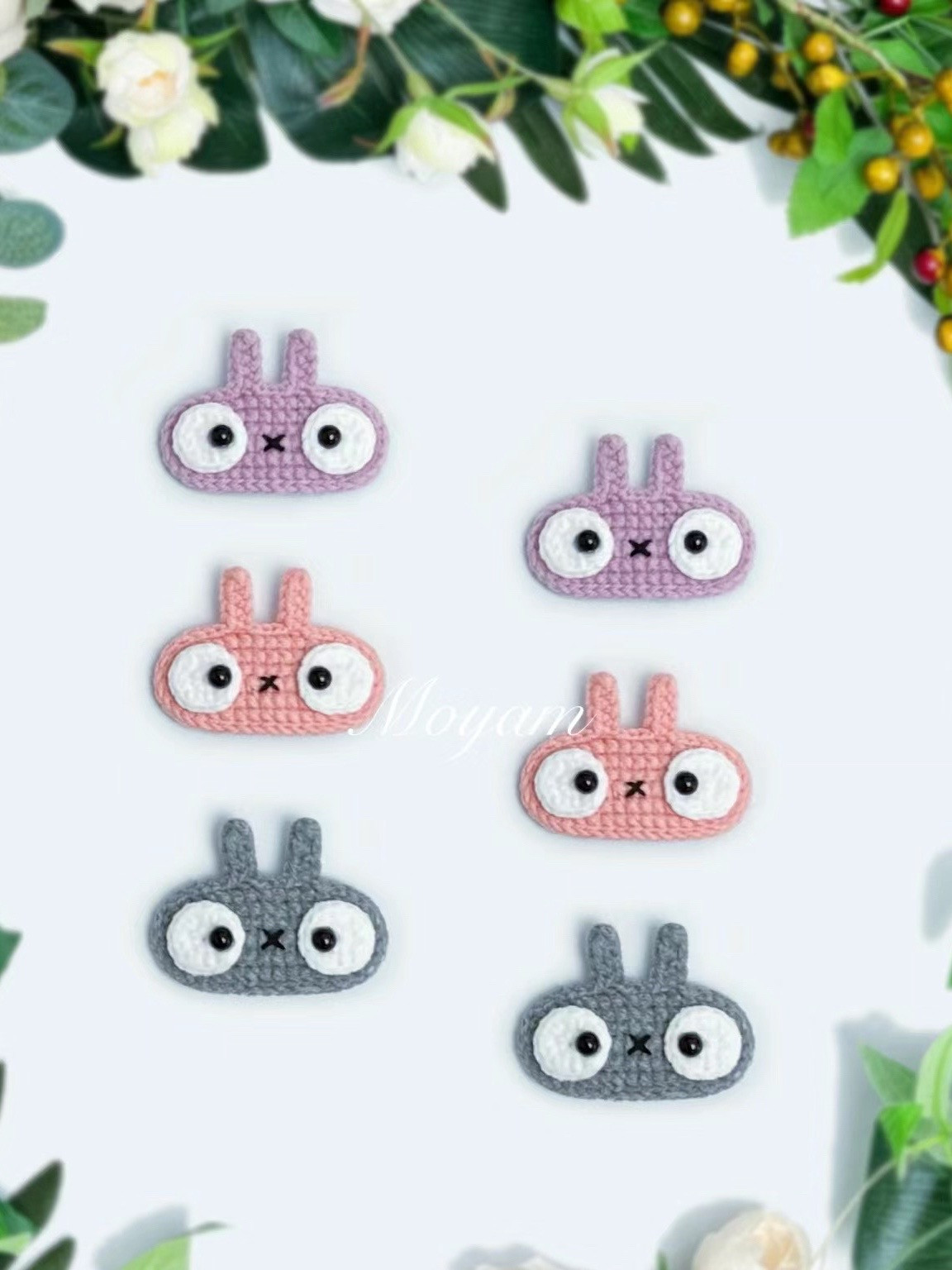 Crochet Sunflower and Tulip Hair Clip Charts