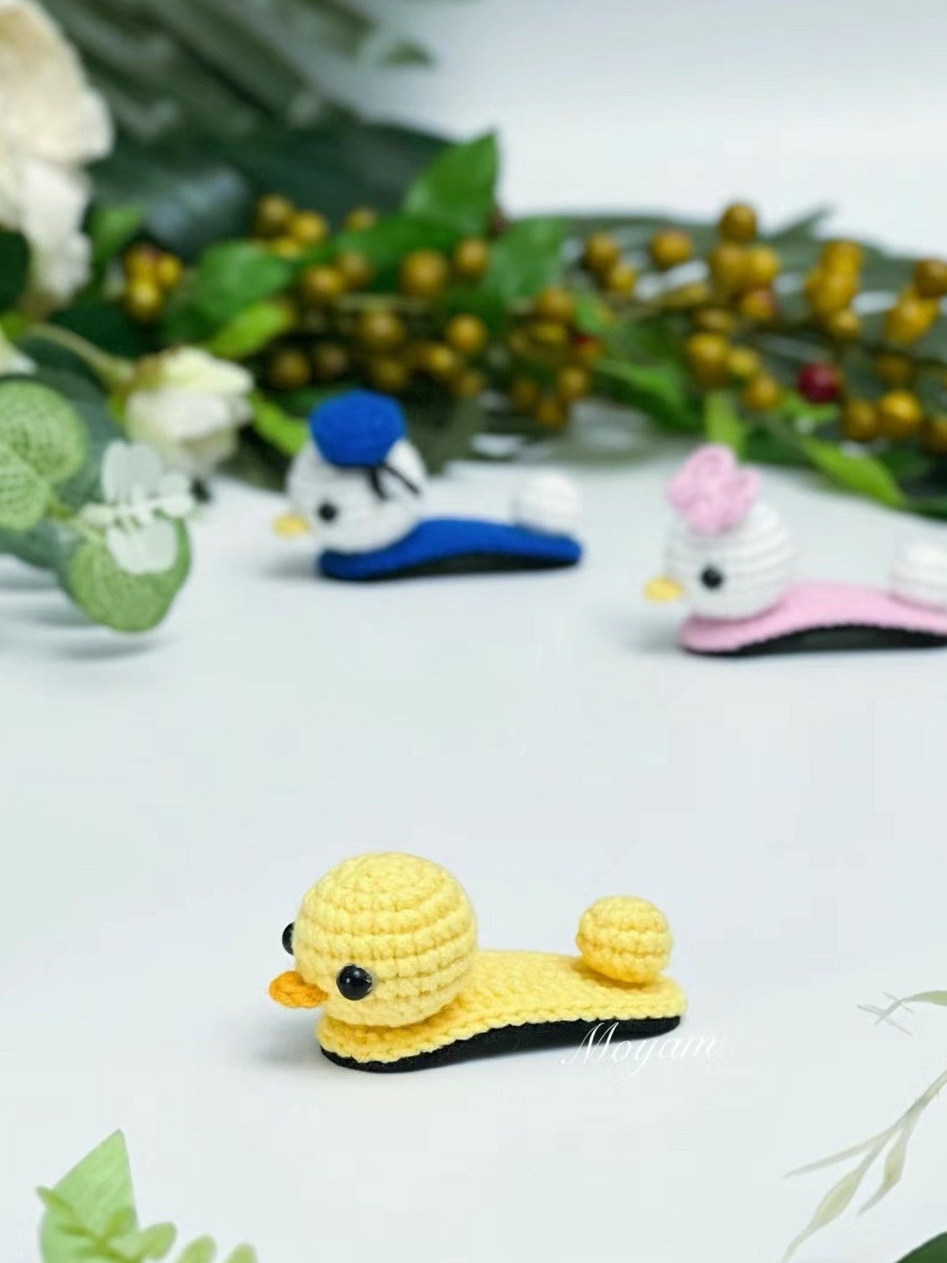 Crochet Sunflower and Tulip Hair Clip Charts