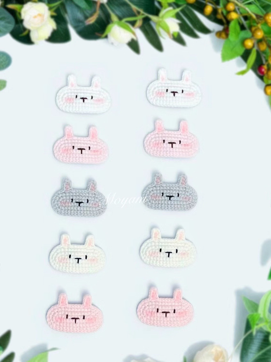 Crochet Sunflower and Tulip Hair Clip Charts