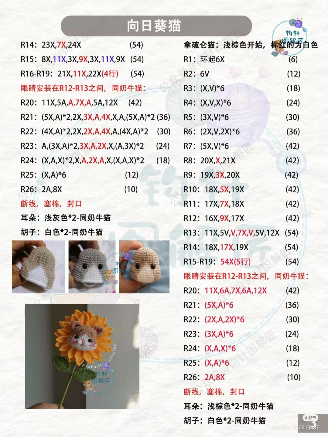 Crochet Sunflower Cat Pattern: Amigurumi Tutorial for Cute Flower Bouquet