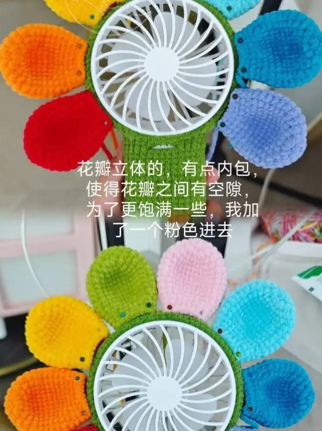 Crochet Sunflower Fan Case Pattern Chart Tutorial