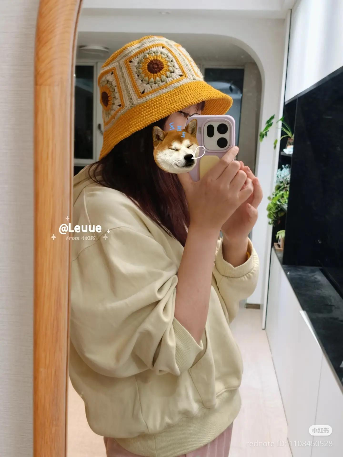 Crochet Sunflower Granny Square Bucket Hat Tutorial