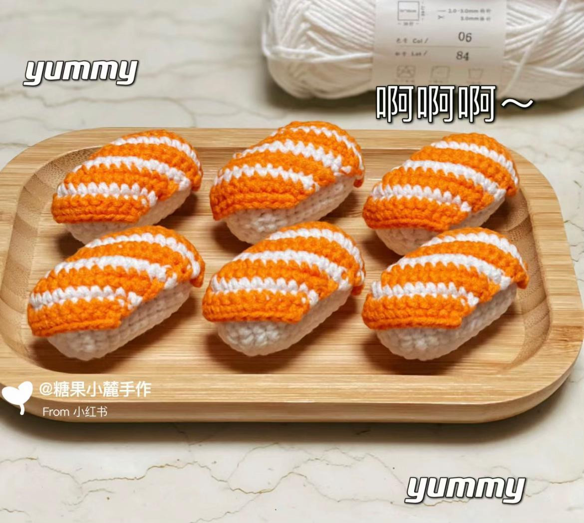 Crochet Sushi Tutorial Pattern Chart