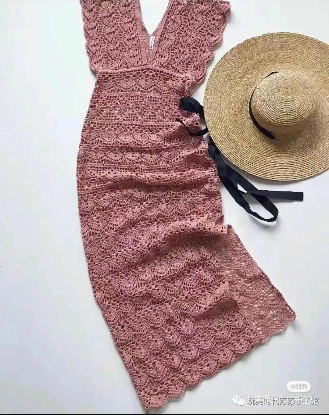 Crochet Sweater and Dress Patterns: Textured Orange Top, Pastel Zigzag Vest, Green Granny Square Dress