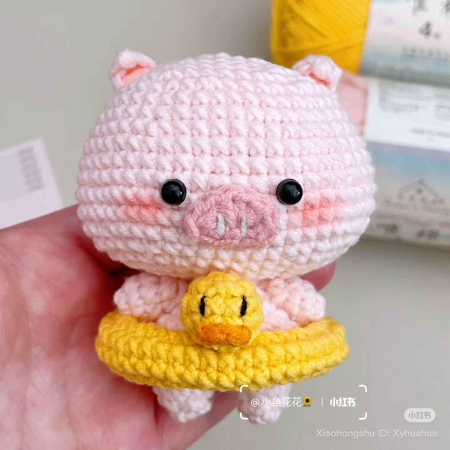 Crochet Swimming Ring Pig Pattern Chart