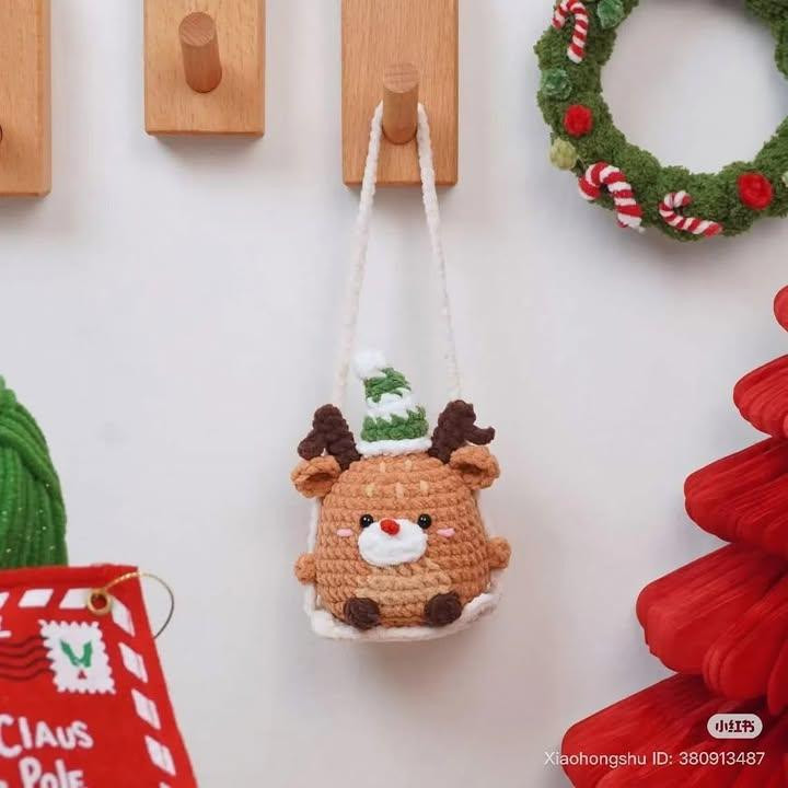 Crochet Swing Gingerbread Man Doll Pattern