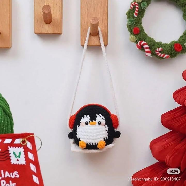 Crochet Swing Gingerbread Man Doll Pattern