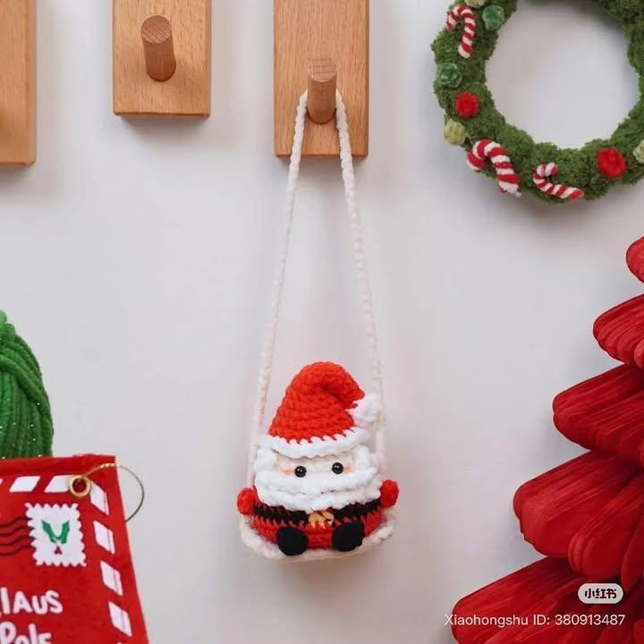 Crochet Swing Gingerbread Man Doll Pattern