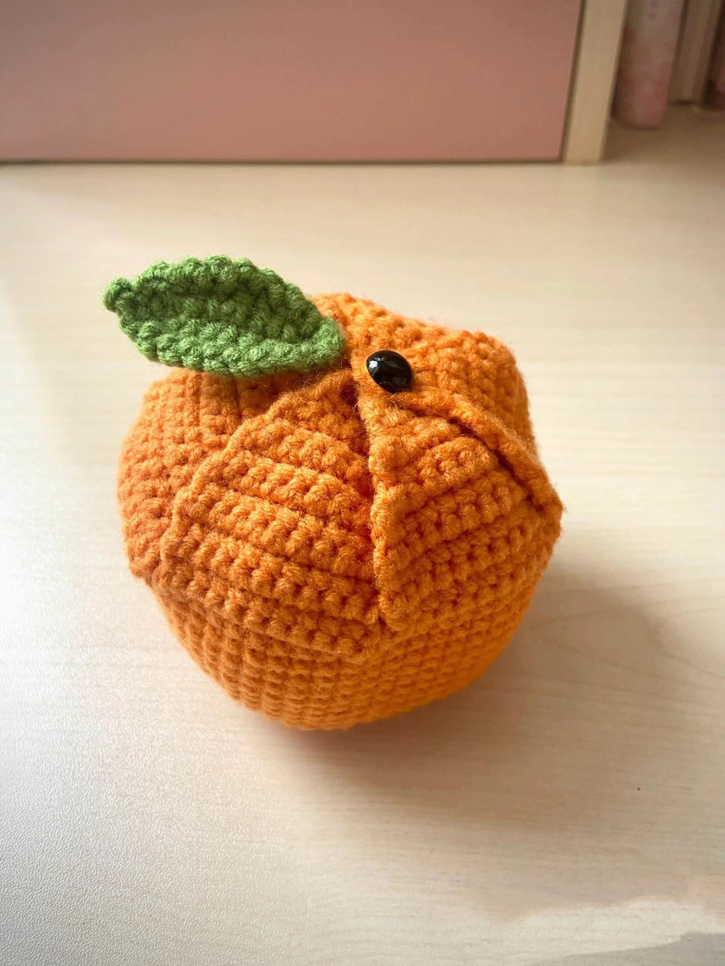 Crochet Tangerine Pattern: Orange Peel and Slices Chart