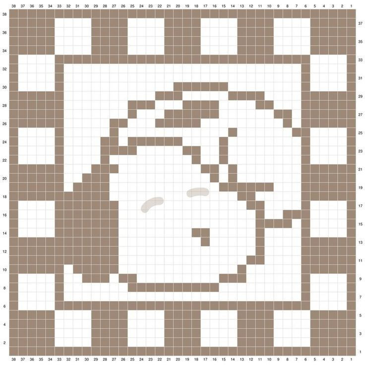 Crochet tapestry patterns featuring cute unicorn, bear with apples, duck and heart designs