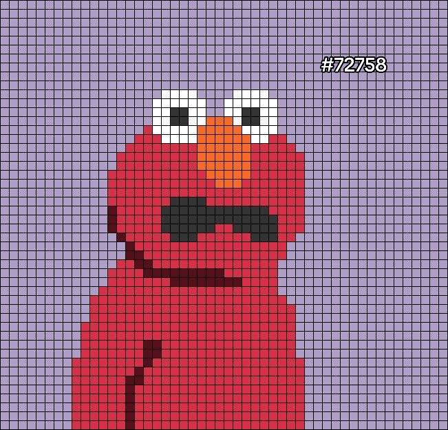 Crochet Tapestry Patterns of Iconic Characters: Elmo, Bubbles, Peppa Pig, Mike Wazowski
