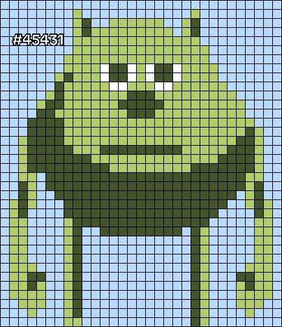 Crochet Tapestry Patterns of Iconic Characters: Elmo, Bubbles, Peppa Pig, Mike Wazowski