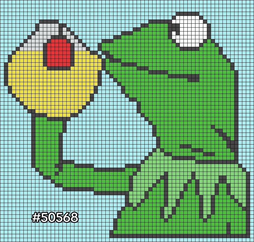Crochet Tapestry Patterns of Iconic Characters: Elmo, Bubbles, Peppa Pig, Mike Wazowski