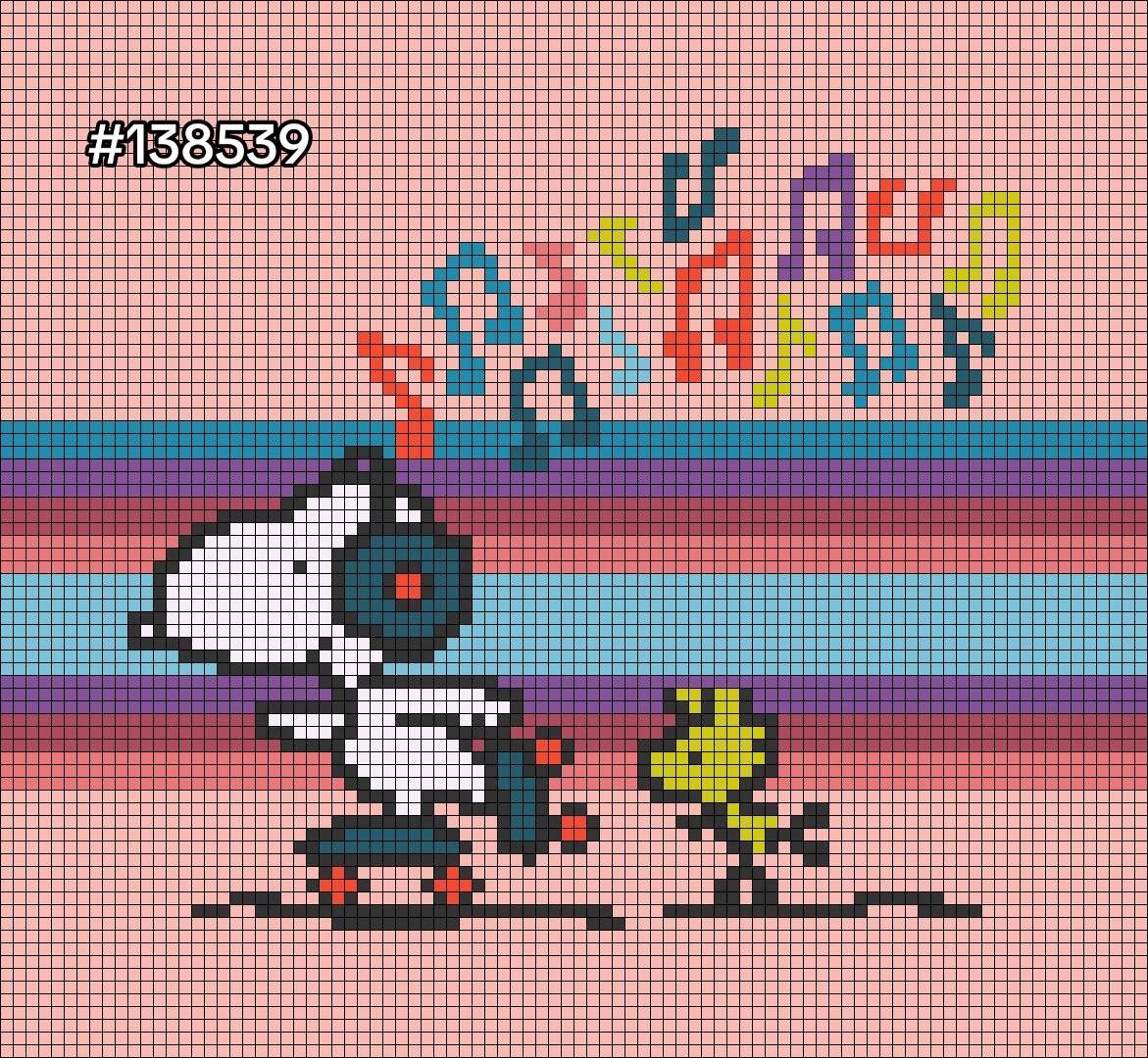 Crochet Tapestry Patterns of Iconic Characters: Elmo, Bubbles, Peppa Pig, Mike Wazowski